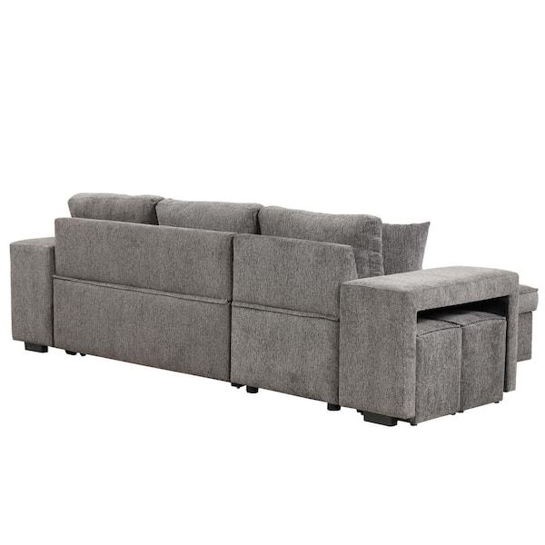Harper & Bright Designs 104.5 in. Knox Charcoal Full Size