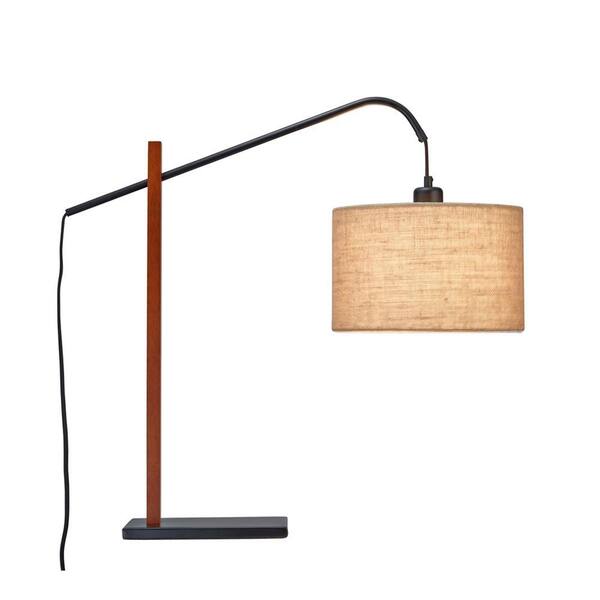 Adesso Bryce 26-1/2 in. Walnut Table Lamp