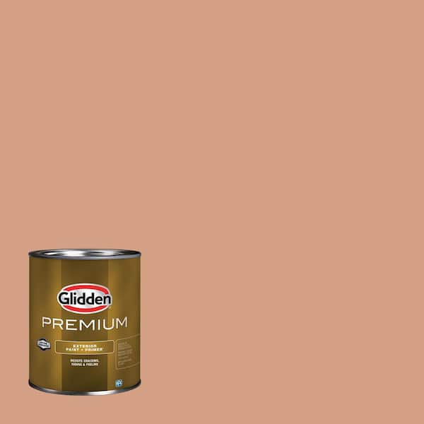 Glidden Premium 1 qt. #PPG1069-4 Orange Maple Satin Exterior Latex Paint