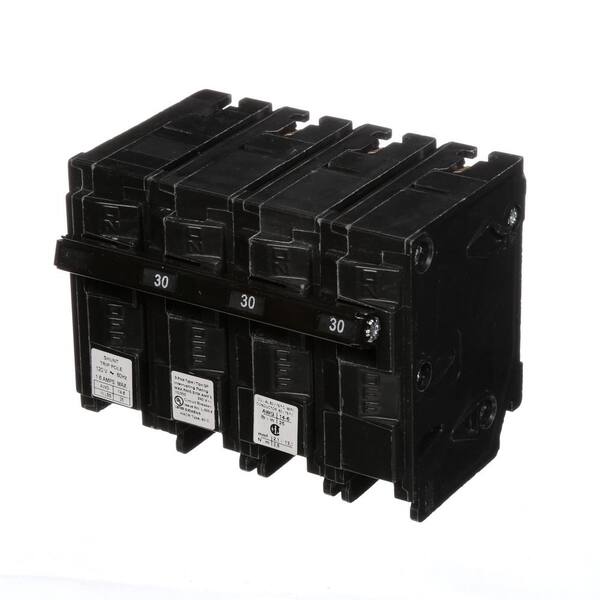 Siemens 30 Amp Three-Pole Type QP Circuit Breaker with 120-Volt Shunt Trip