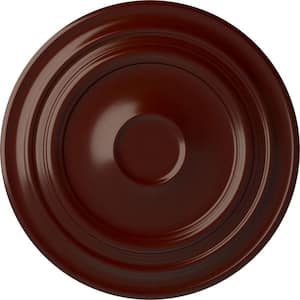 32-5/8" x 1-1/2" Giana Urethane Ceiling Medallion (Fits Canopies up to 7-7/8"), Brushed Mahogany