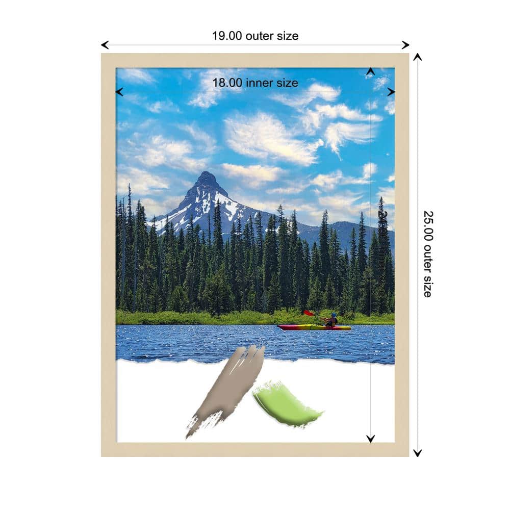 Svelte Natural Wood Satin Finish Rectangular Picture Frame