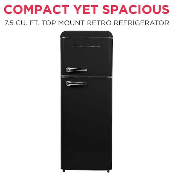 Frigidaire 7.5 cu. ft. Mini Fridge in Black with Rounded Corners