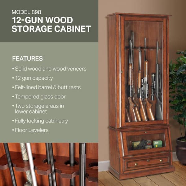 American Furniture Classics 5.81 cu. ft. 12 Gun Slanted Base Cabinet