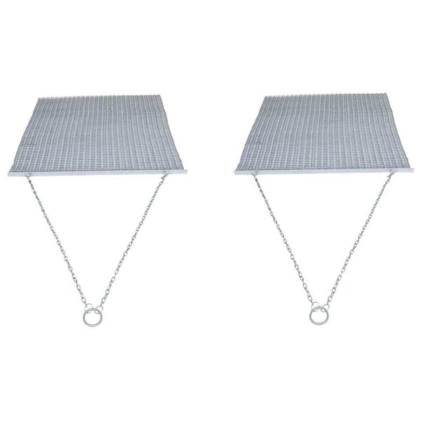 Unbranded Yard Tuff 5 ft. x 4.5 ft. Steel Durable Chain Field Lawn Level ATV Drag Mat (2-Pack)