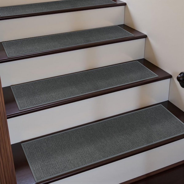 Unbranded 8 in. x 30 in. Chenille Stair Tread Cover (Set of 15)