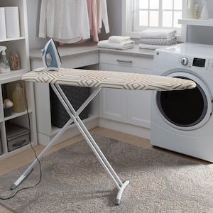 Scorch Resistant Ironing Board Cover and Pad in Gold