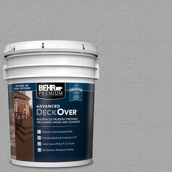 5 gal. #SC-249 Coastal Gray Textured Solid Color Exterior Wood and Concrete Coating