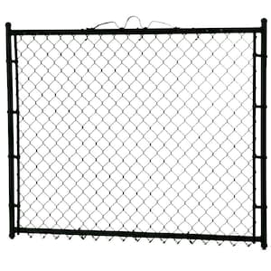 3-1/2 ft. x 4 ft. Galvanized Steel Chain Link Fence Walk-Through Gate