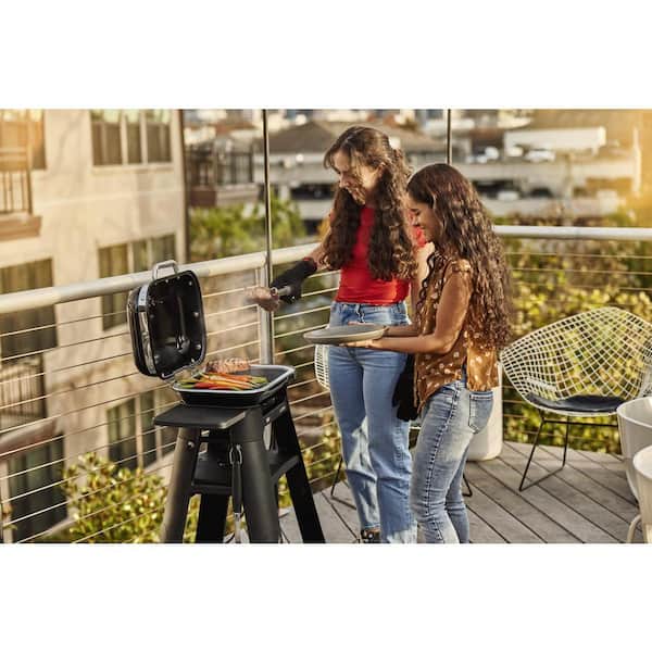 Weber Lumin Compact 1560-Watt Black Electric Grill in the Electric Grills  department at