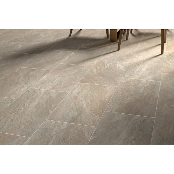 Milestone Taupe Matte 11.81 in. x 23.62 in. Porcelain Floor and Wall Tile (11.628 sq. ft. / case)