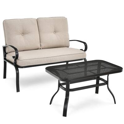 patio loveseat metal frame