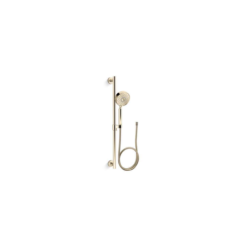 Purist 3-Spray Patterns 2.5 GPM 5 in. Wall Mount Fixed Shower Head in Vibrant French Gold price history on PriceWatchPro
