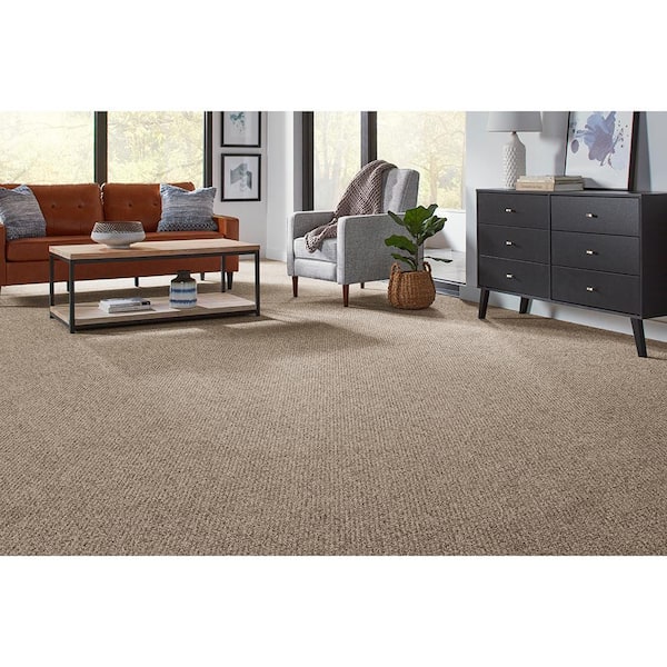 Lanwick - Salutation - Brown 19 oz. Polyester Pattern Carpet - Installation Required
