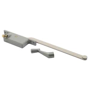 Steel Casement Window Operator, 9 in. Arm, Square Housing, Aluminum, Left Hand