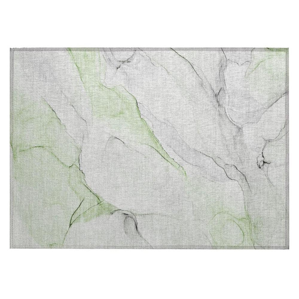 Green 2 ft. x 3 ft. Abstract Indoor/Outdoor Area Rug price history on PriceWatchPro
