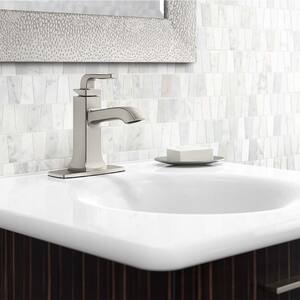 Rubicon Single Hole Single-Handle Bathroom Faucet in Vibrant Brushed Nickel