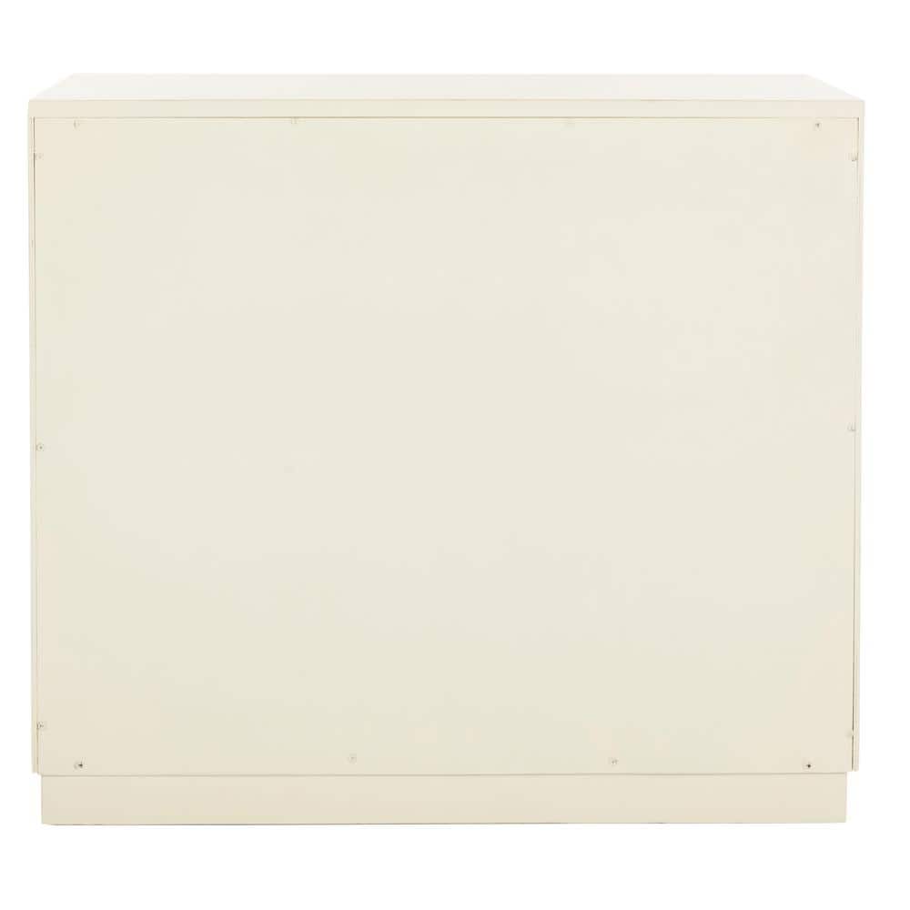 Erin Beige and Gray 2-Door Chest with Nailheads