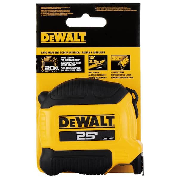 DEWALT - 25 ft. x 1-1/8 in. Tape Measure with Finger Brake
