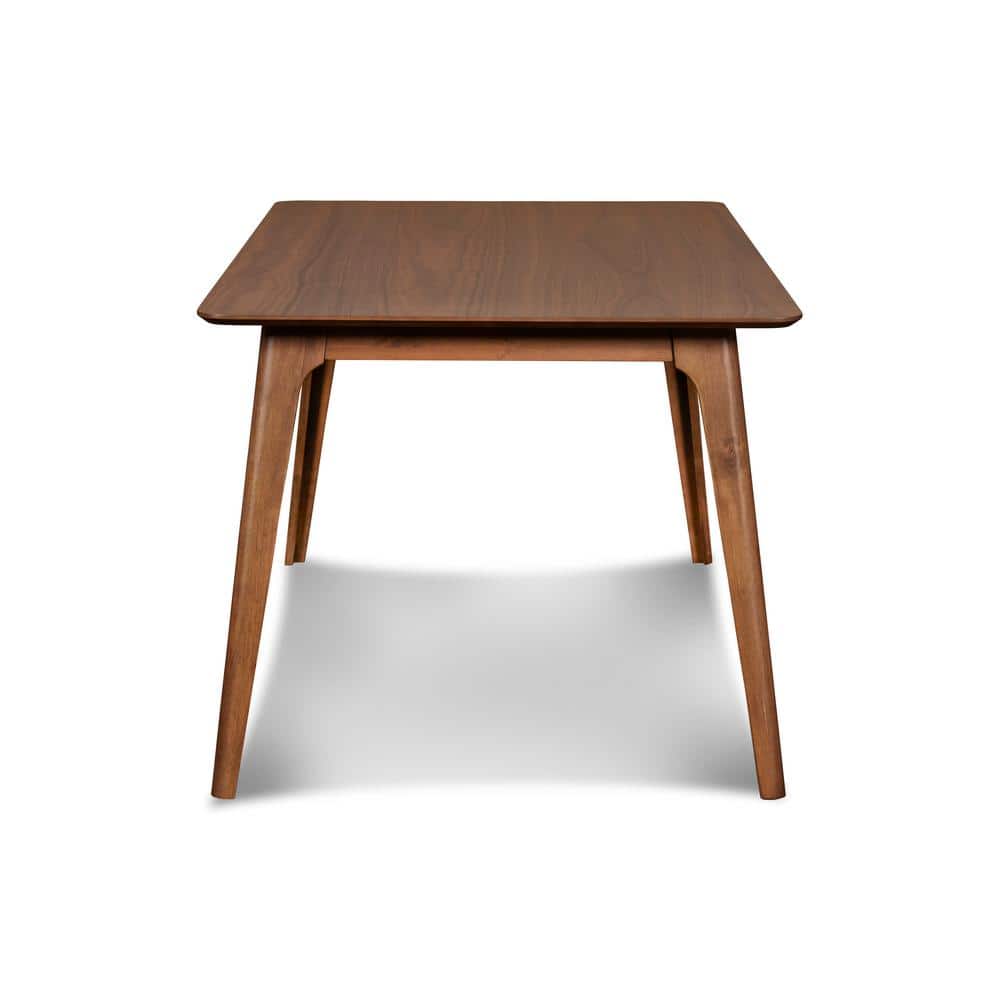 Oscar Mid-Century Walnut Dining Table Set with 6 Chairs