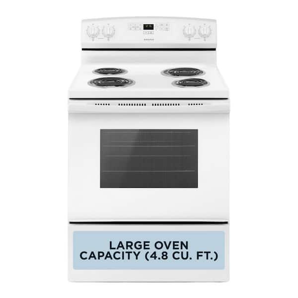 4.8 cu. ft. 4 Burner Element Electric Range in White