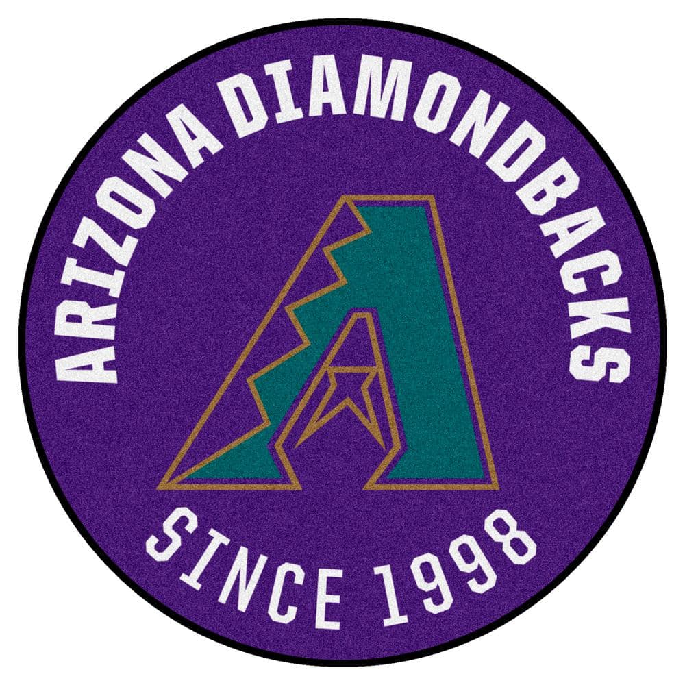 FANMATS Arizona Diamondbacks Purple 2 ft. x 2 ft. Round Area Rug