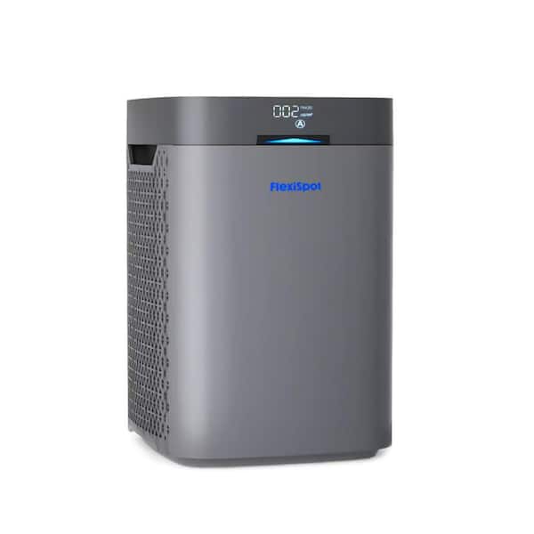 Edendirect 1104 sq. ft. 3-Speed H13 True HEPA Personal Air Purifier in Black with Air Quality Monitor, Timer, Ultra-Quiet