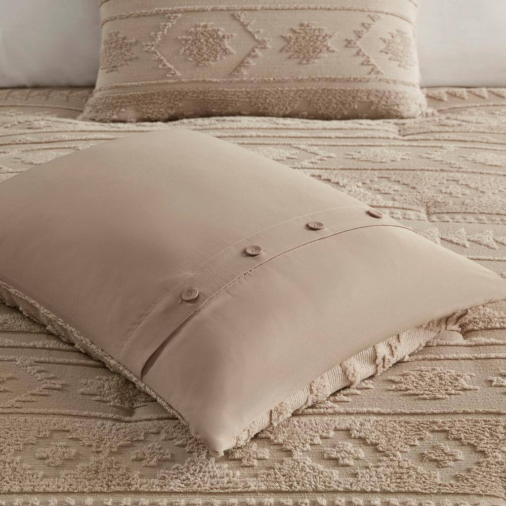 Breckenridge Tan Twin XL Microfiber Down Alternative Bedding Set