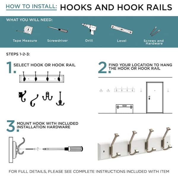 Cast Iron Chain Link Wall Hook, Towel Hanger , Coat Hook, Hat & Key Rack