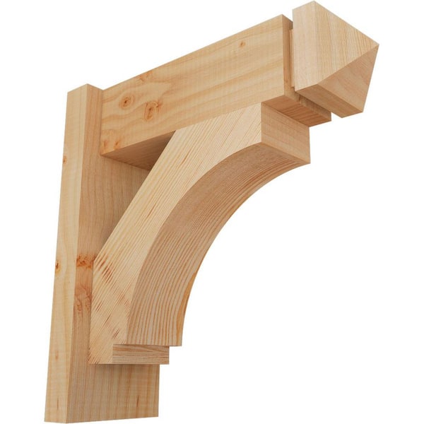 Ekena Millwork 6 in. x 16 in. x 16 in. Douglas Fir Imperial Arts and Crafts Smooth Outlooker