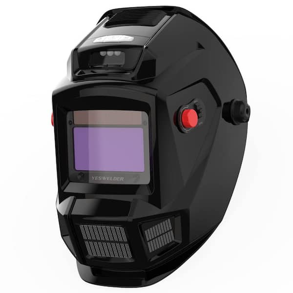 Auto Darkening Welding Helmet with Fan and Light, 4 Arc Sensor for TIG MIG ARC Weld Hood Helmet