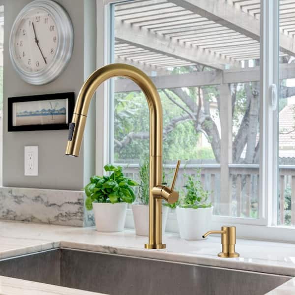 ARCORA Stainless Steel Single Handle Pull-Down Sprayer Kitchen