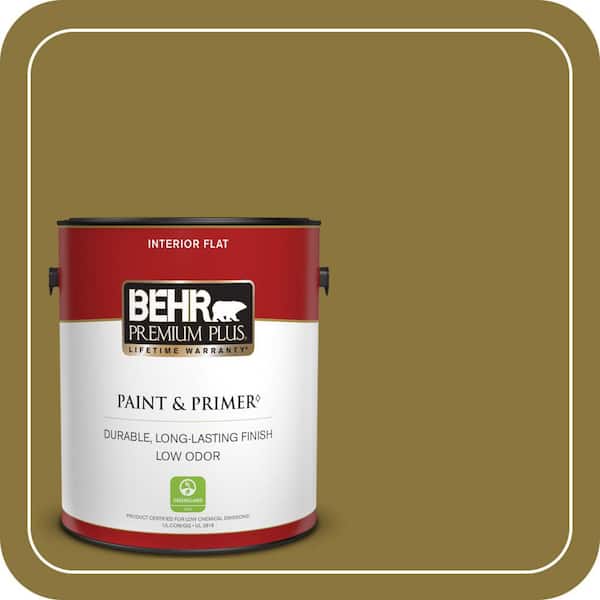 BEHR PREMIUM PLUS 1 gal. #M310-7 Valley Vineyards Flat Low Odor Interior Paint & Primer
