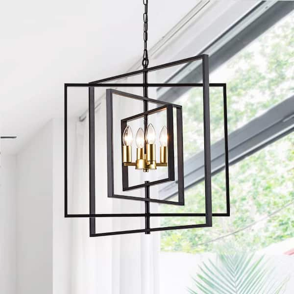 square chandelier home depot