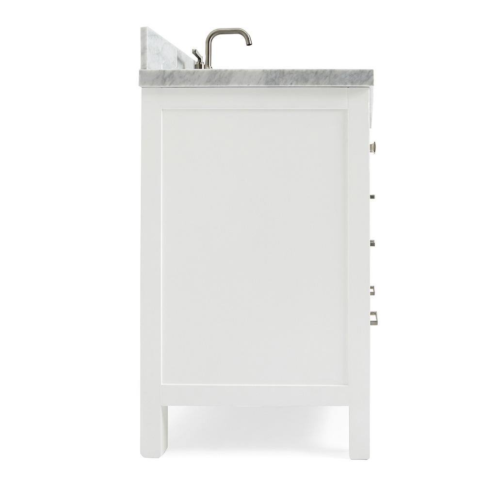 Cambridge 49" White Marble Top Single Sink Vanity