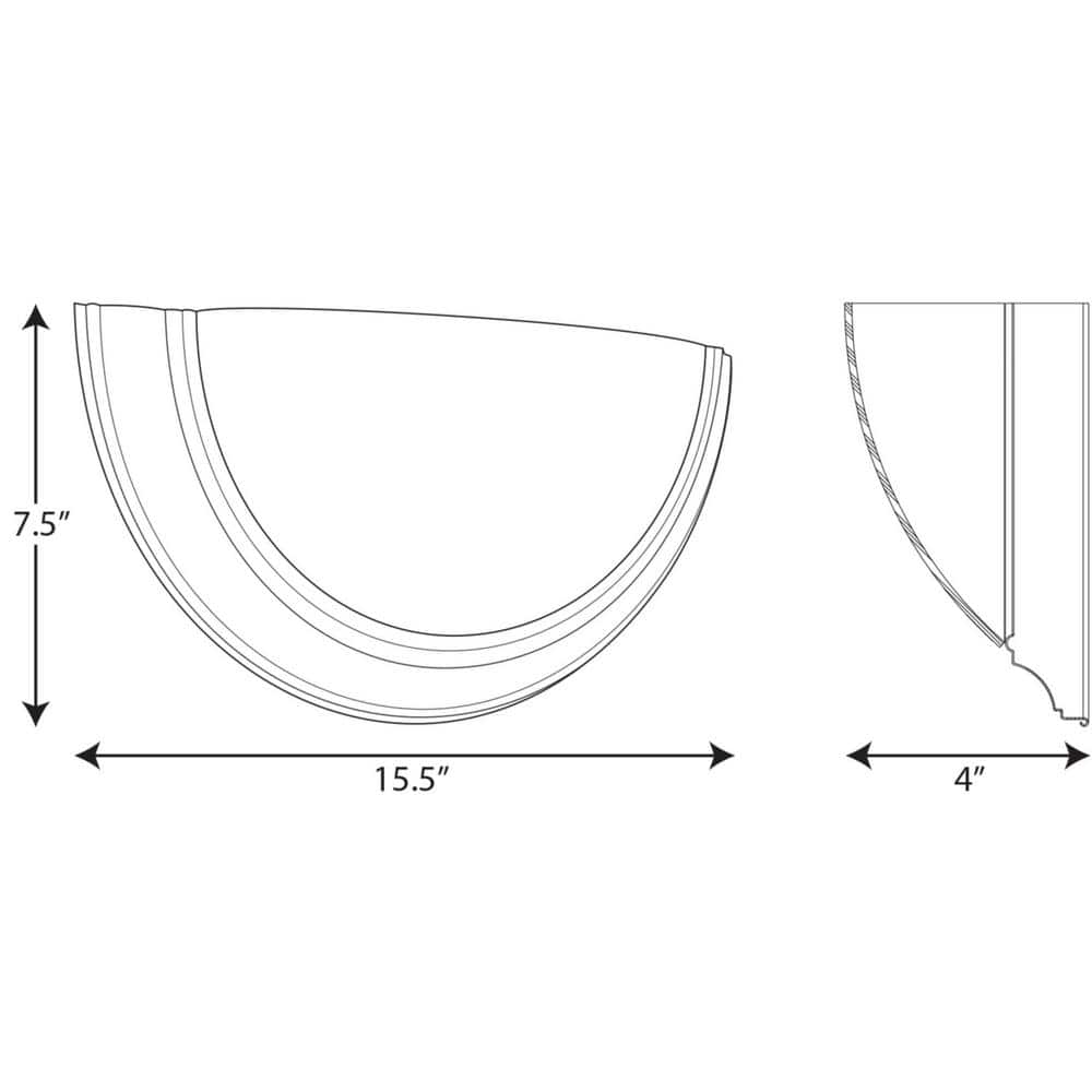 Eclipse 15.5'' Brushed Nickel LED Wall Sconce with Satin White Shade