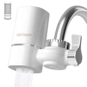 Faucet Water Filter for Sink, Rapid Flow 400 Gallons Faucet Mount Water Filtration System for Tap Water, NSF Certified