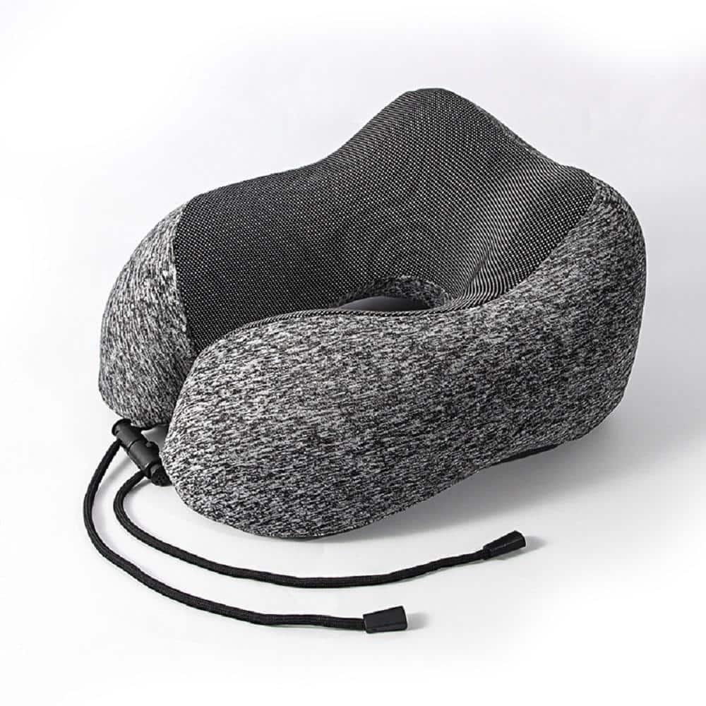 Car Neck U-shaped Headrest Grey Plain Elastic Headrest Seat Car Driving  Neck Sleeping Pillow Pillow Airplane Travel Pillow