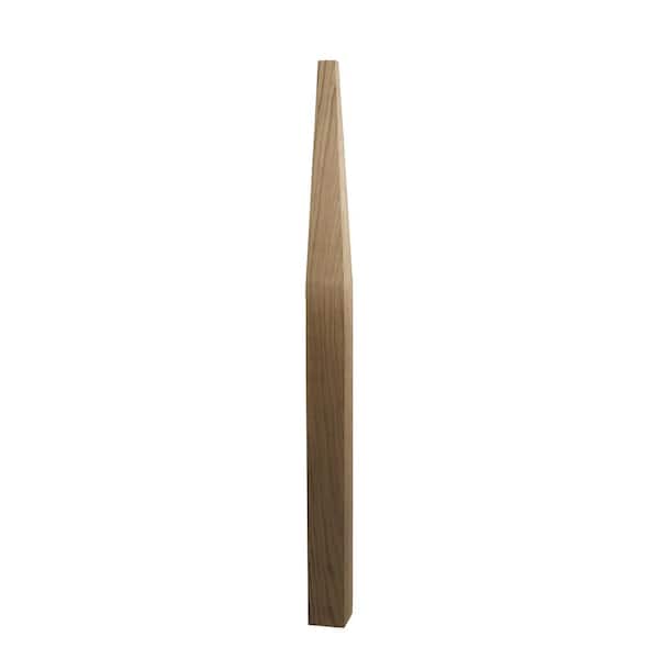 HOUSE OF FORGINGS 43 in. x 3 in. Red Oak Wood Stabilizer Newel Post