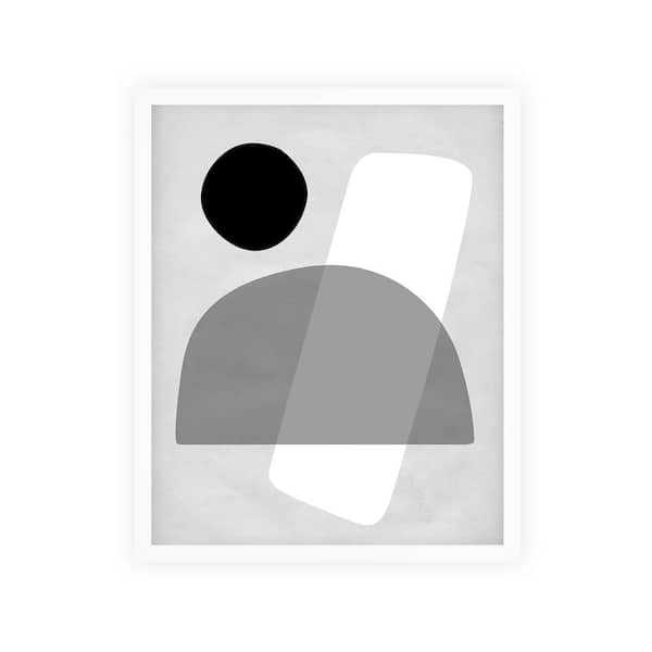 Unbranded Abstract Nature Shapes Framed Abstract Art Print 22 in. x 18 in.