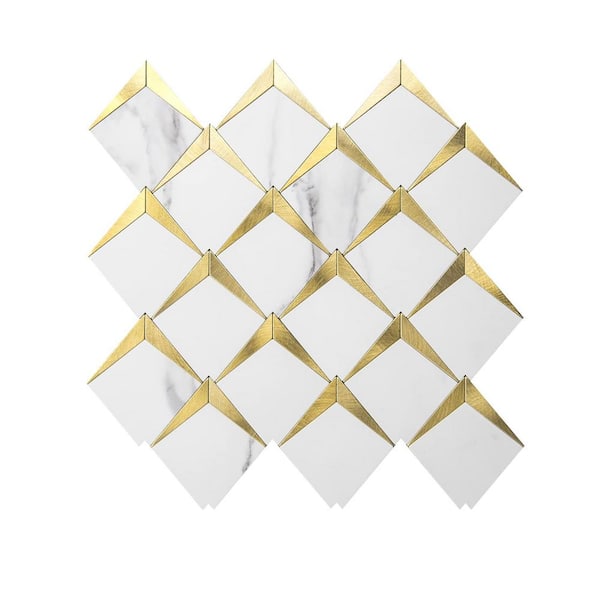 funlife Self-Adhesive Thick Gilded Wall Tile Decals Waterproof Backsplash  Peel and Stick Tile Stickers for Kitchen Bathroom Gold Stamping Circular  Geometry Marble 7.87x7.87 10Pcs: Buy Online at Best Price in UAE 