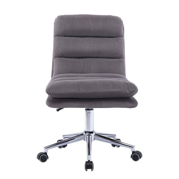 gray office chair without arms