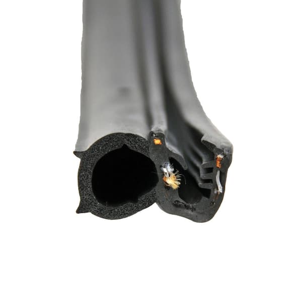 AP Products Single Bulb Seal with Slide-On Clip - Black, 1 in. x 3/4 in. x 28 ft.