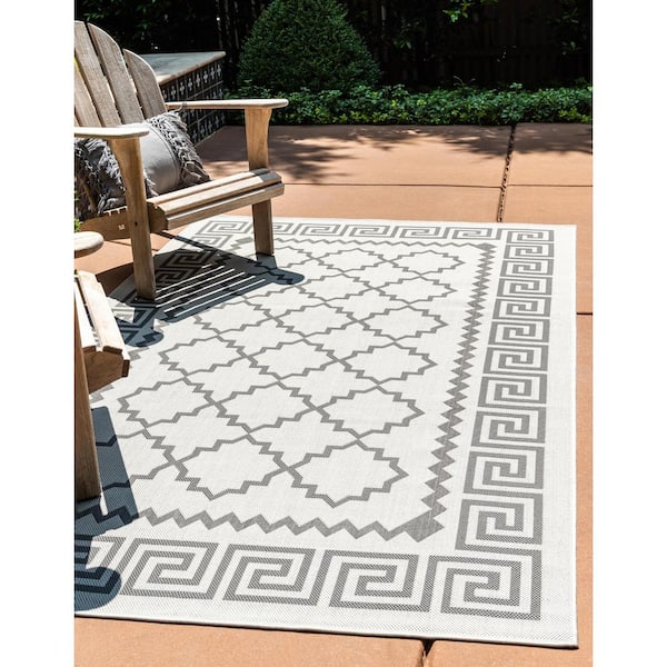 Outdoor Stars Gray 3' 3 x 5' 0 Area Rug