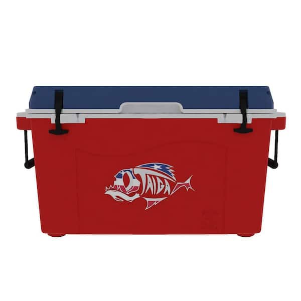 55 Quart Cooler Red White and Blue