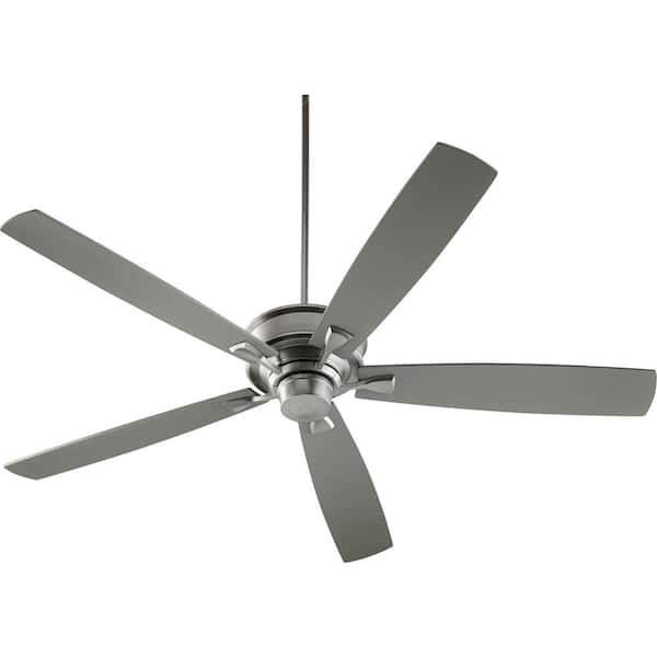 Quorum International Alton 70 in. Indoor Satin Nickel Ceiling Fan with Wall Control
