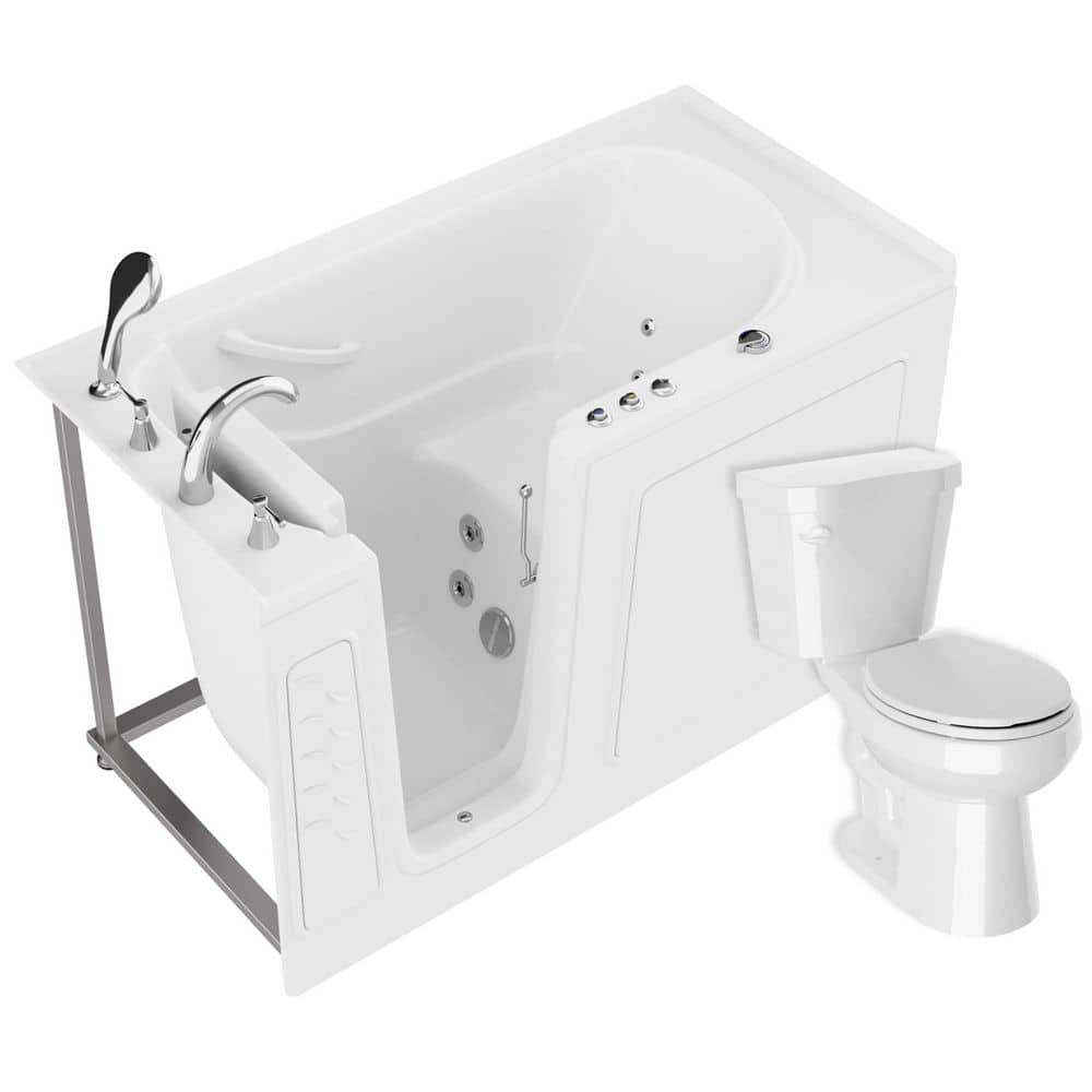 Universal Tubs Universal 59 in. x 30 in. Left Drain Whirlpool Jetted ...