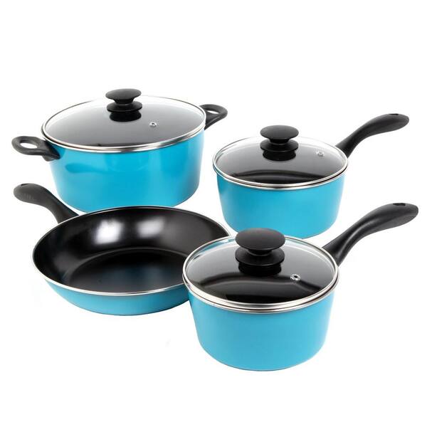 Sunbeam Armington 7-Piece Teal Cookware Set