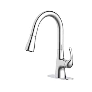 Clare Single Handle Pull Down Laundry Utility Faucet in Chrome