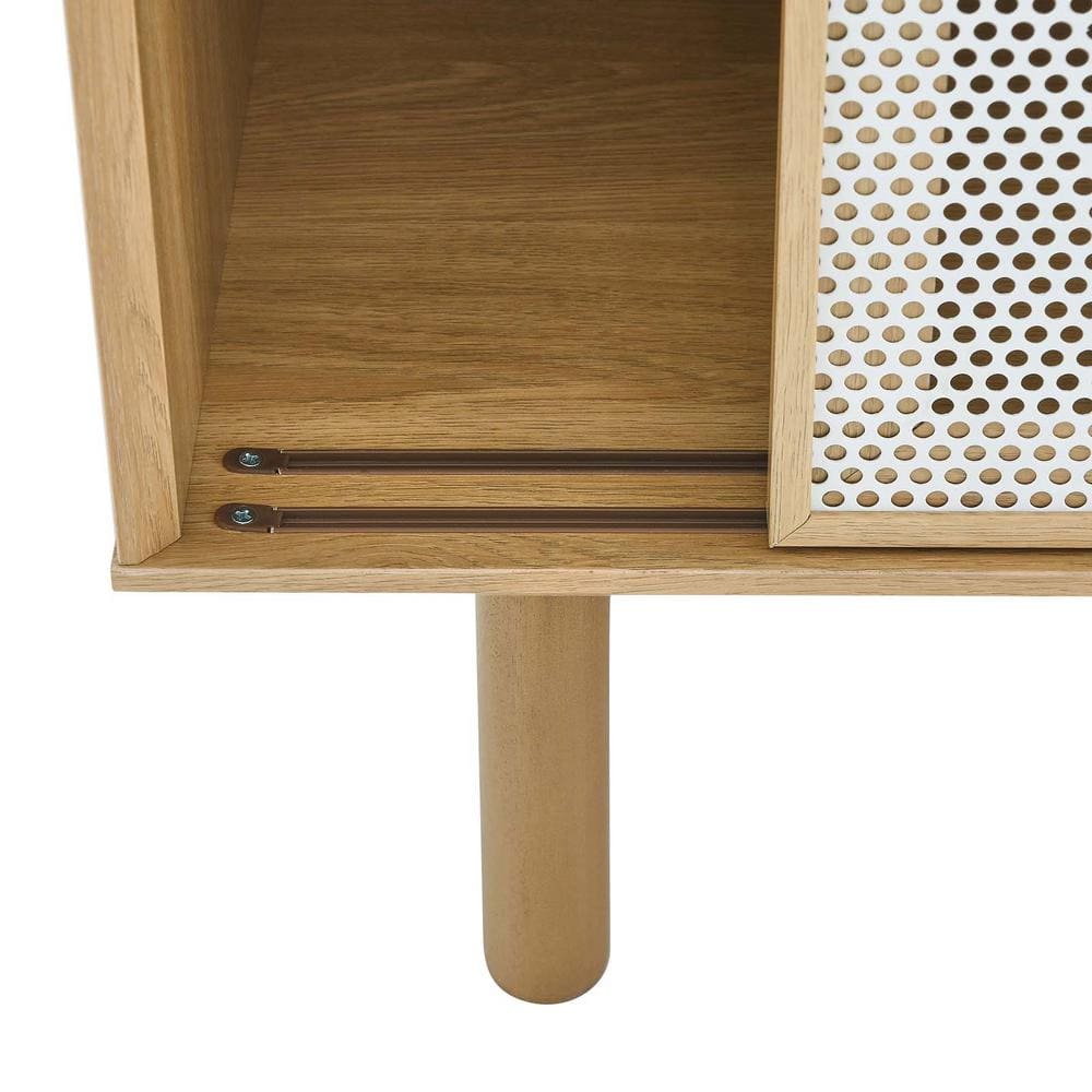 Kurtis Oak 59" Sideboard with Metal Mesh Doors